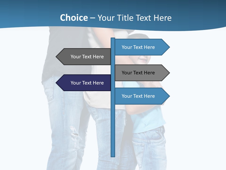 Group Parent Standing PowerPoint Template