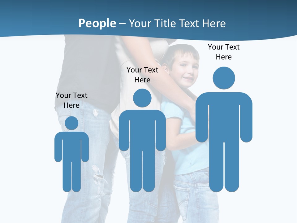 Group Parent Standing PowerPoint Template