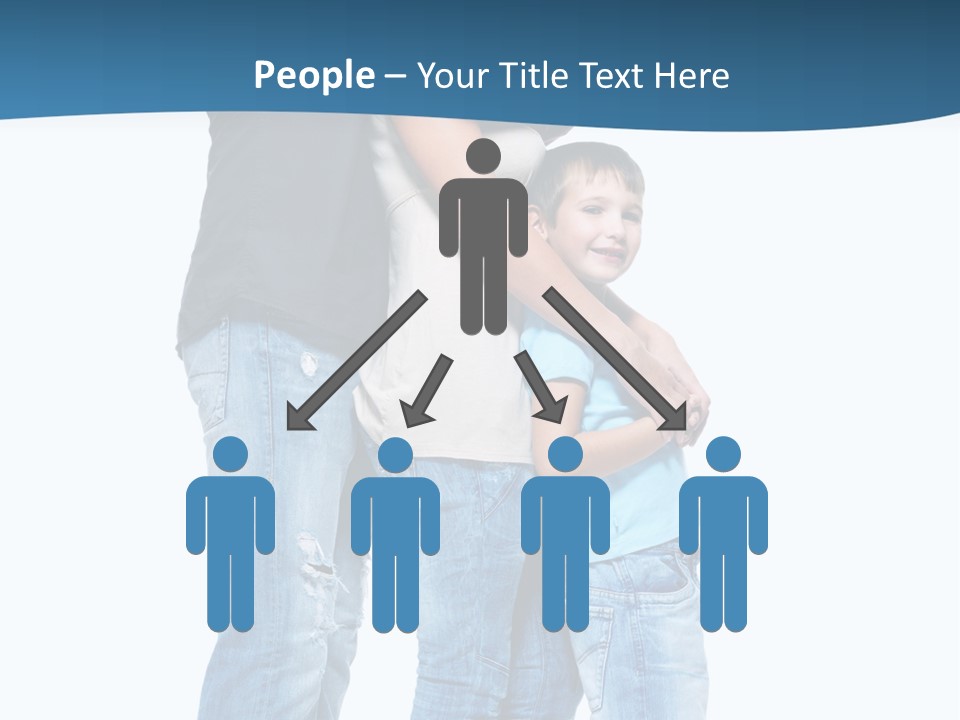Group Parent Standing PowerPoint Template