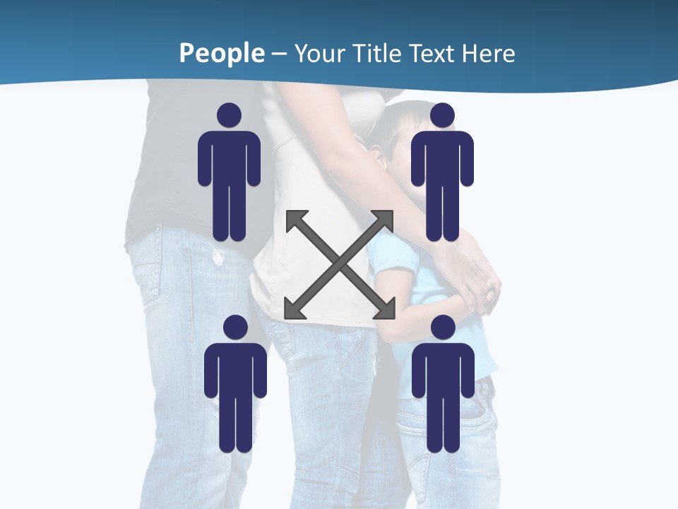 Group Parent Standing PowerPoint Template