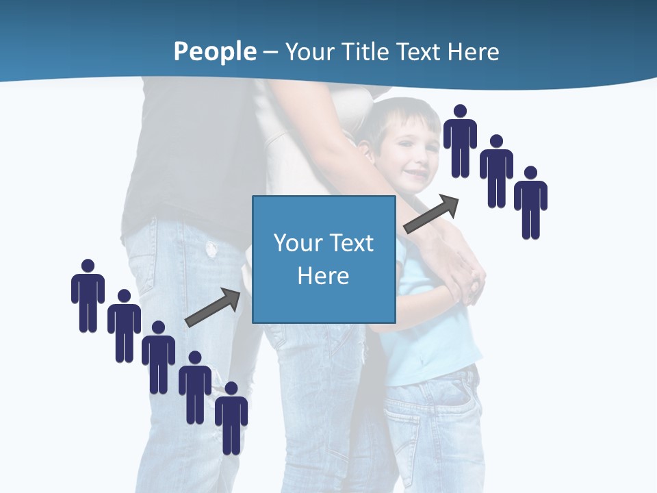 Group Parent Standing PowerPoint Template