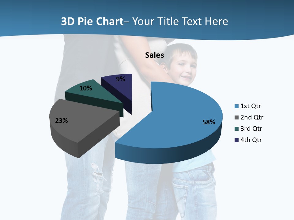 Group Parent Standing PowerPoint Template