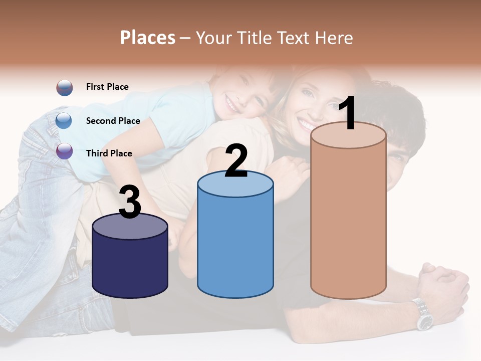 Parent Love Caucasian PowerPoint Template