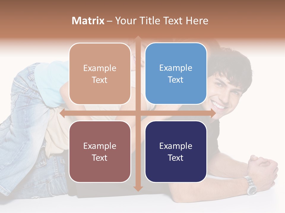 Parent Love Caucasian PowerPoint Template