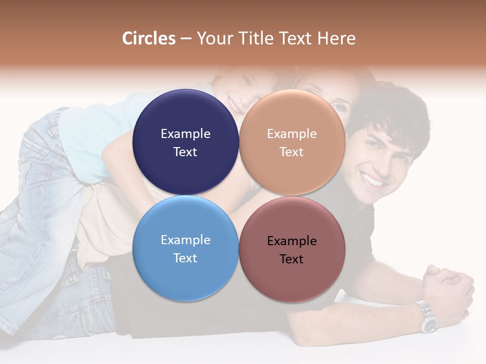 Parent Love Caucasian PowerPoint Template