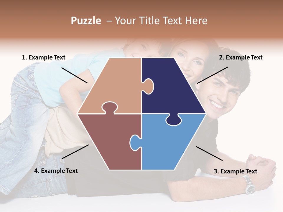 Parent Love Caucasian PowerPoint Template