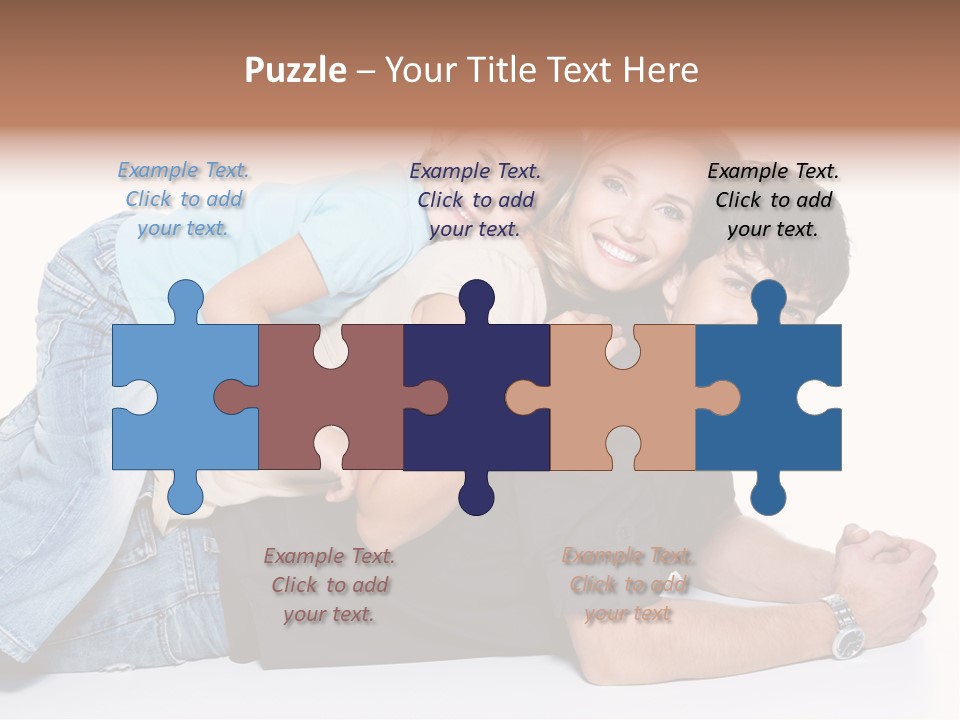 Parent Love Caucasian PowerPoint Template