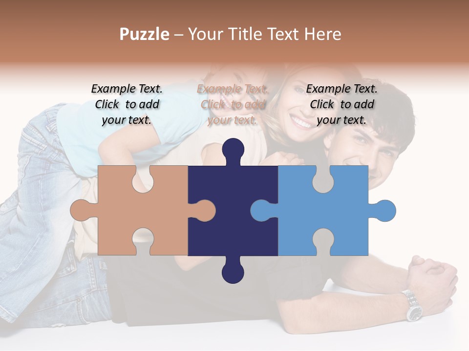 Parent Love Caucasian PowerPoint Template