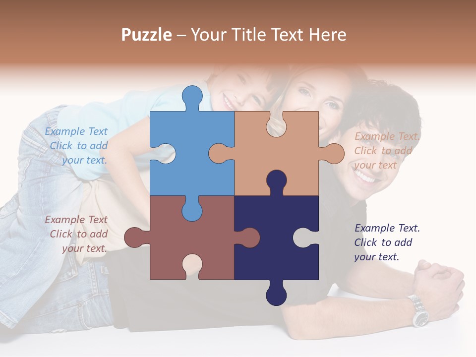 Parent Love Caucasian PowerPoint Template