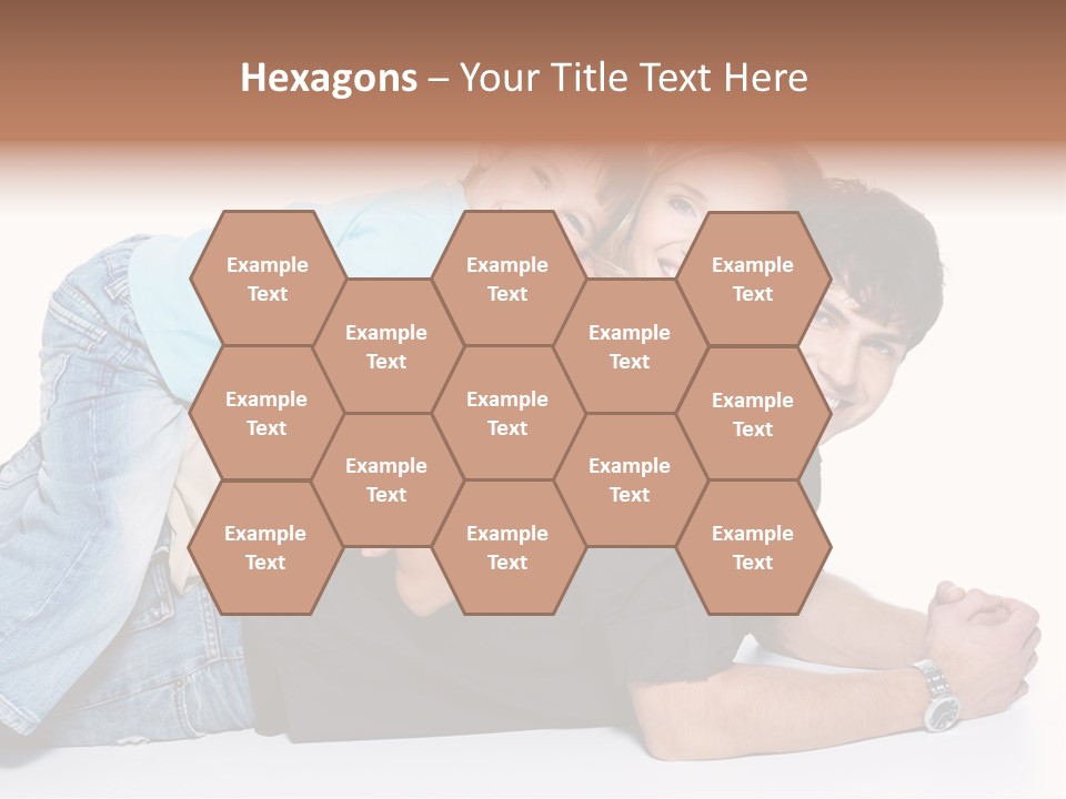 Parent Love Caucasian PowerPoint Template