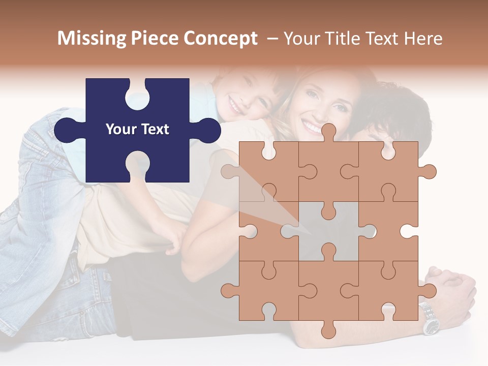 Parent Love Caucasian PowerPoint Template