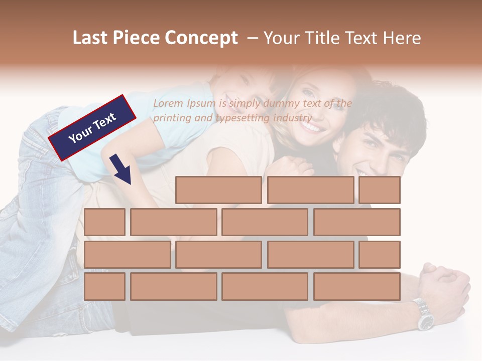 Parent Love Caucasian PowerPoint Template