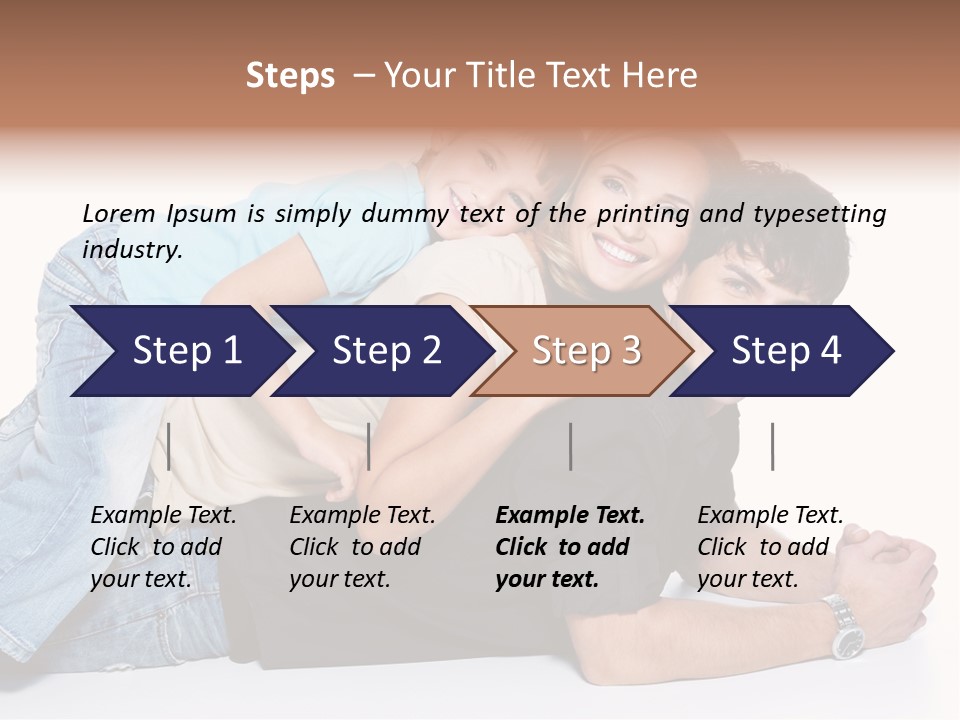 Parent Love Caucasian PowerPoint Template