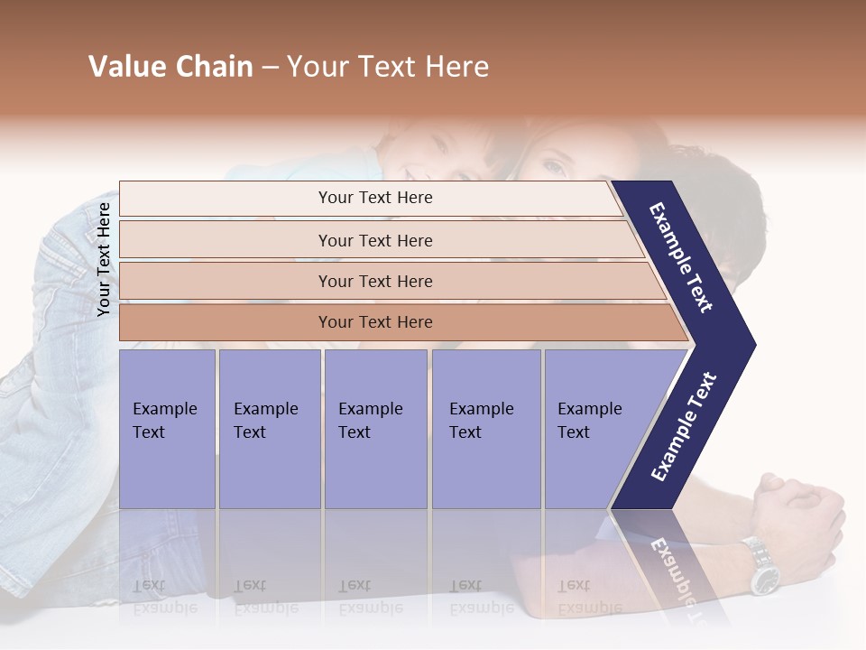 Parent Love Caucasian PowerPoint Template