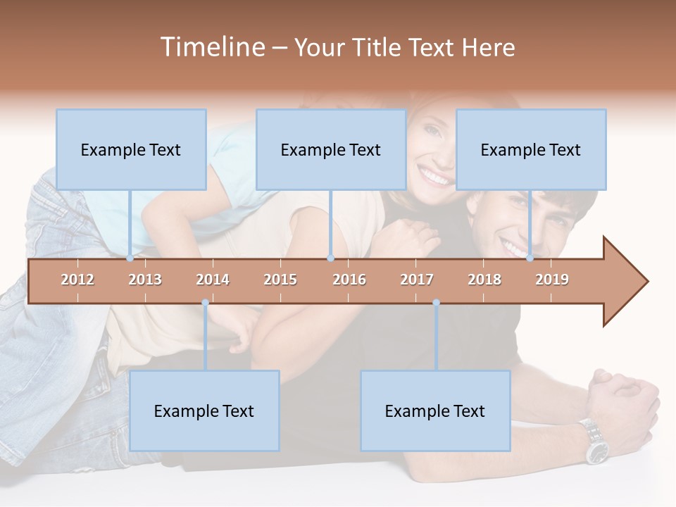 Parent Love Caucasian PowerPoint Template