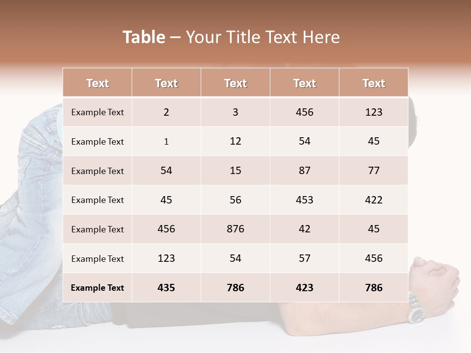 Parent Love Caucasian PowerPoint Template