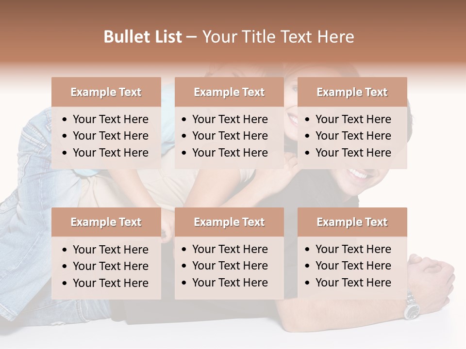 Parent Love Caucasian PowerPoint Template