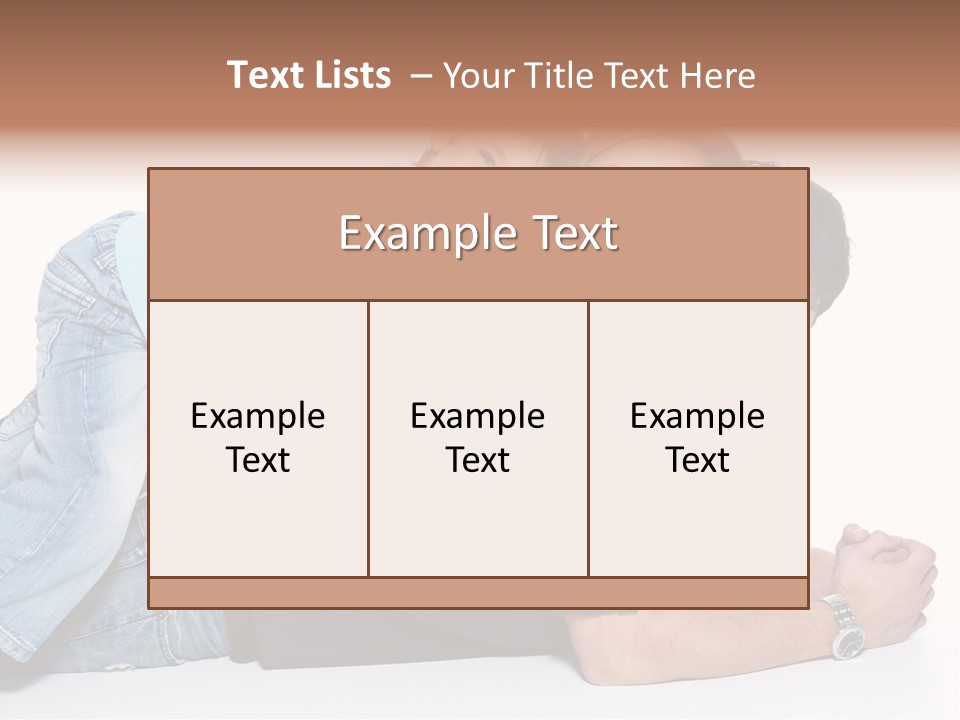 Parent Love Caucasian PowerPoint Template