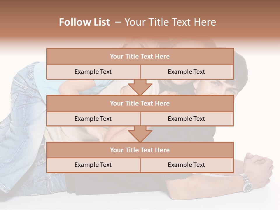 Parent Love Caucasian PowerPoint Template