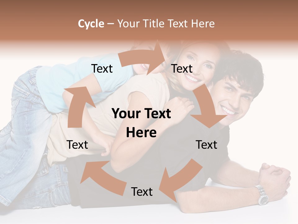 Parent Love Caucasian PowerPoint Template