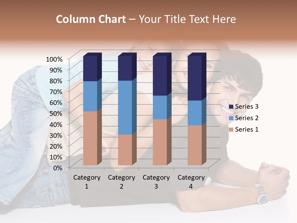 Parent Love Caucasian PowerPoint Template