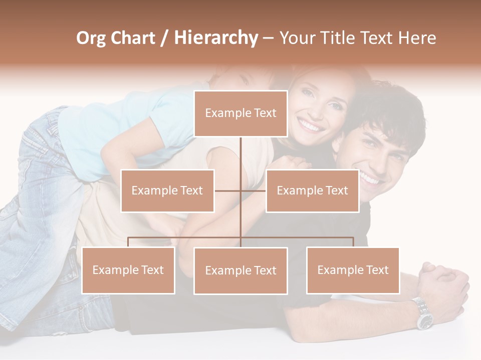 Parent Love Caucasian PowerPoint Template