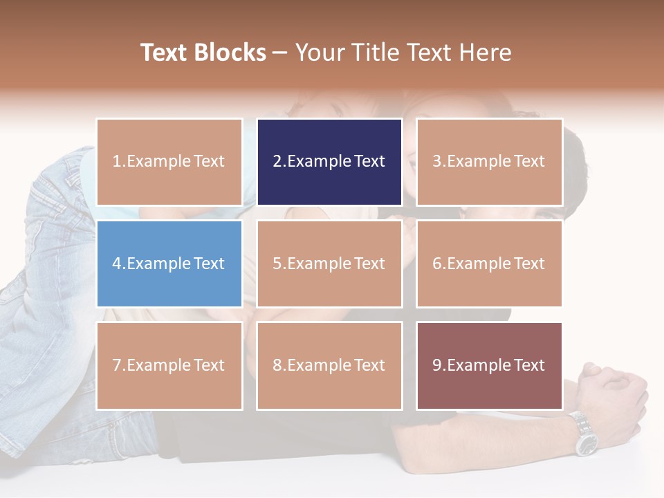 Parent Love Caucasian PowerPoint Template