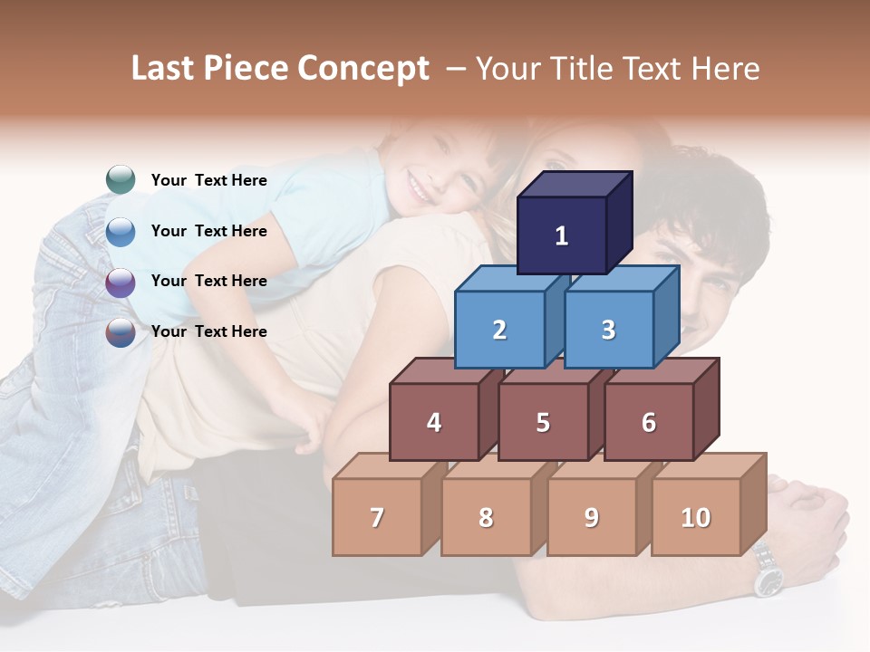 Parent Love Caucasian PowerPoint Template