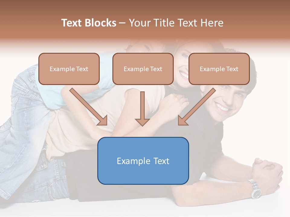 Parent Love Caucasian PowerPoint Template