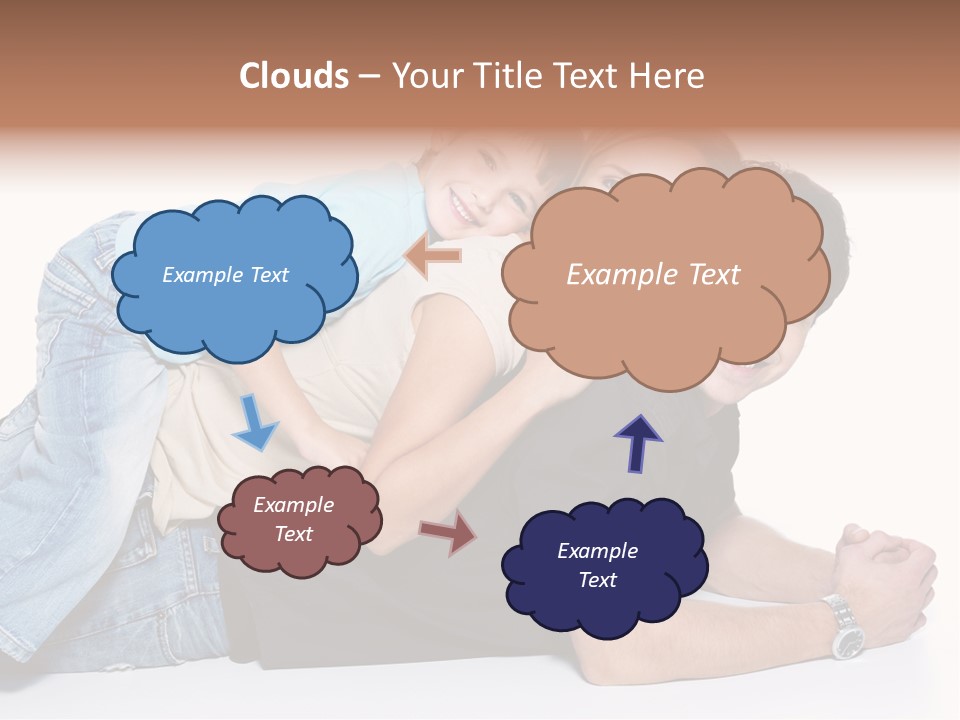 Parent Love Caucasian PowerPoint Template