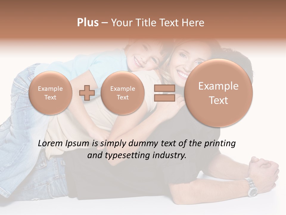 Parent Love Caucasian PowerPoint Template