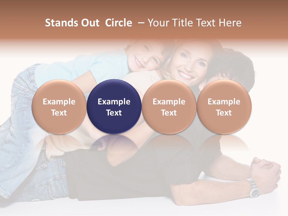 Parent Love Caucasian PowerPoint Template