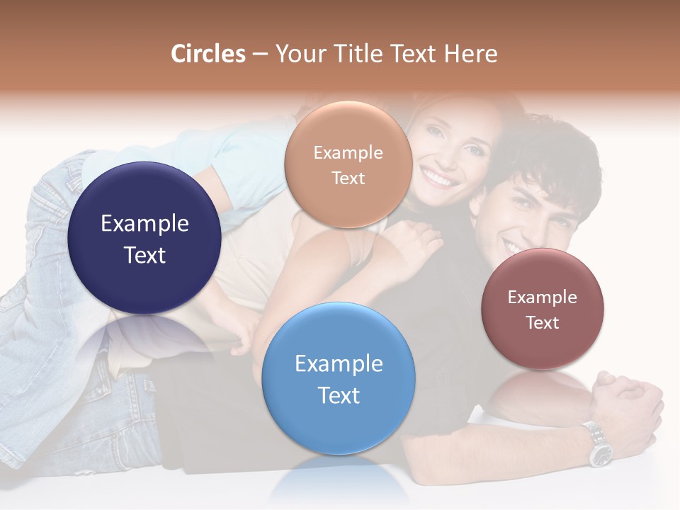 Parent Love Caucasian PowerPoint Template