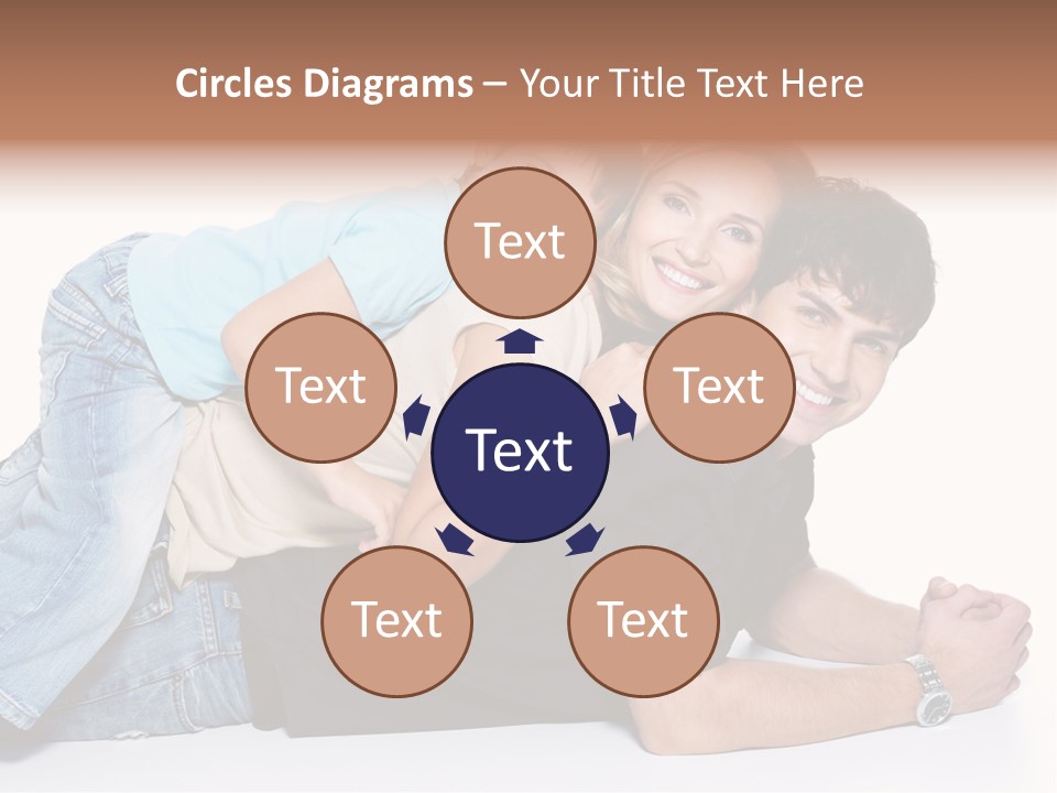 Parent Love Caucasian PowerPoint Template