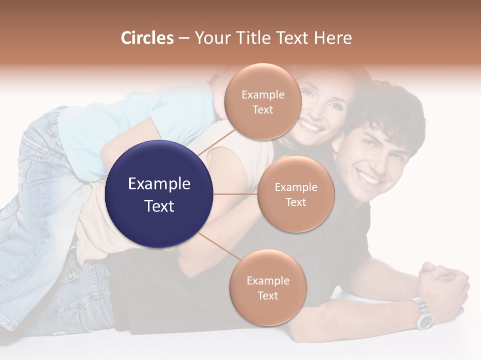 Parent Love Caucasian PowerPoint Template