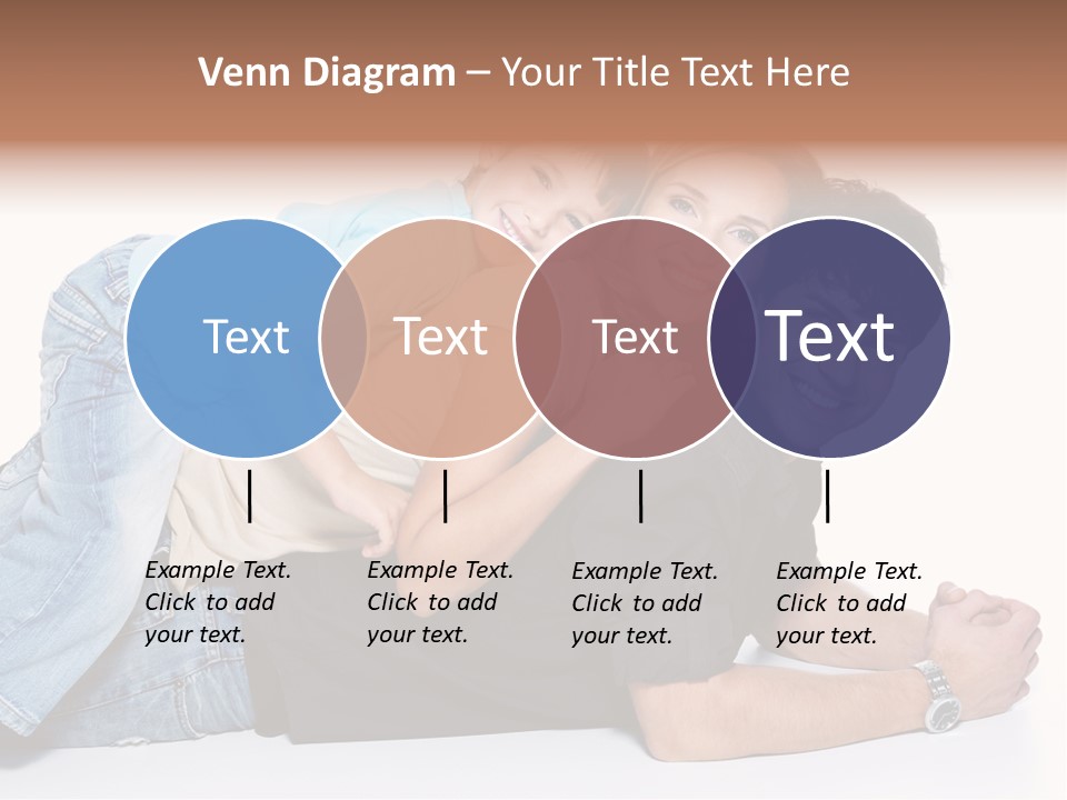 Parent Love Caucasian PowerPoint Template