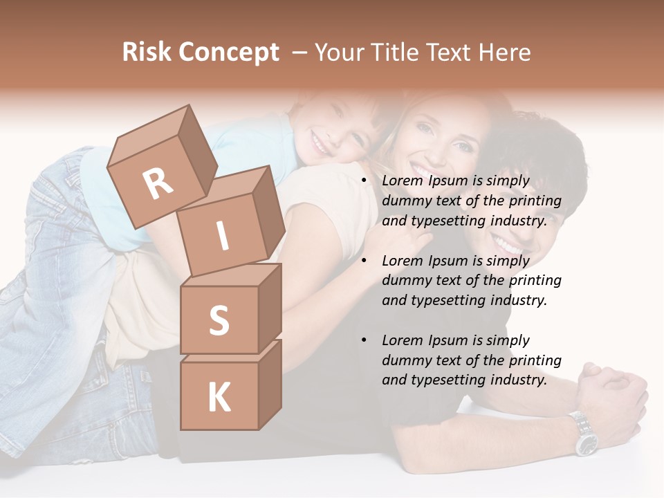 Parent Love Caucasian PowerPoint Template