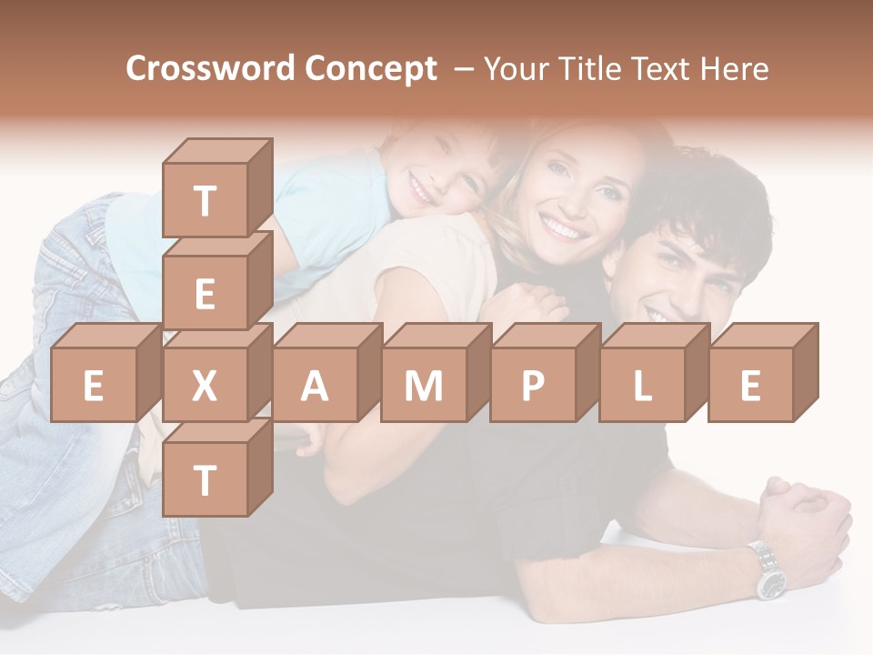 Parent Love Caucasian PowerPoint Template