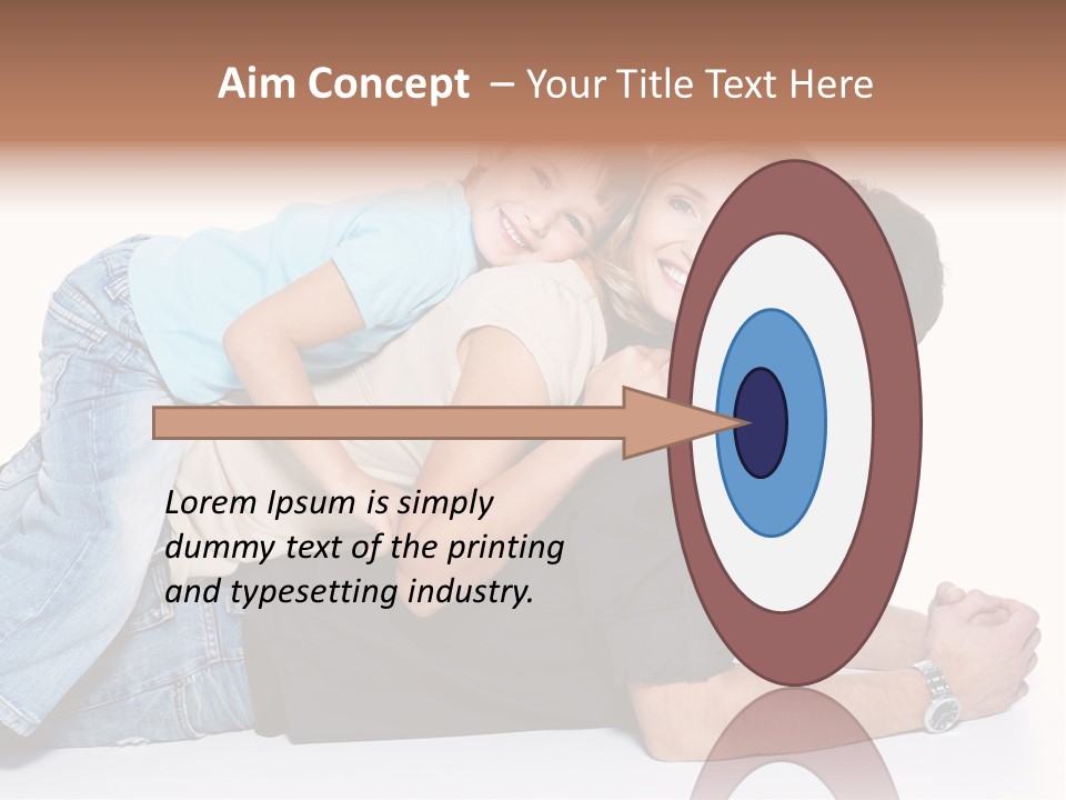 Parent Love Caucasian PowerPoint Template