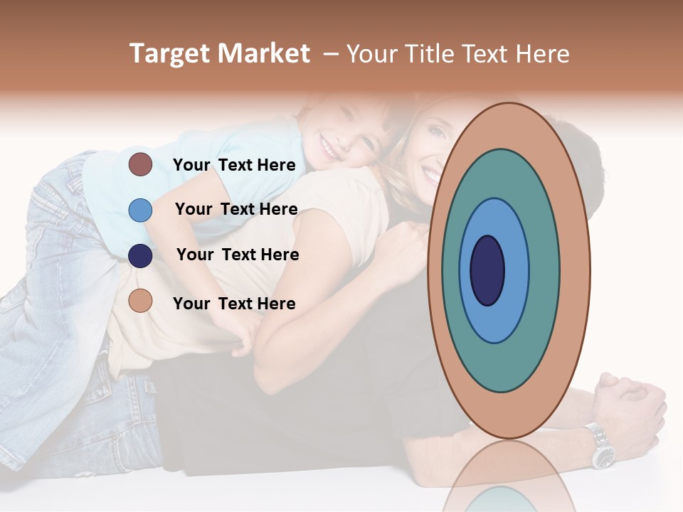 Parent Love Caucasian PowerPoint Template