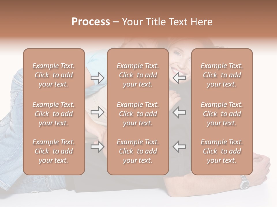 Parent Love Caucasian PowerPoint Template