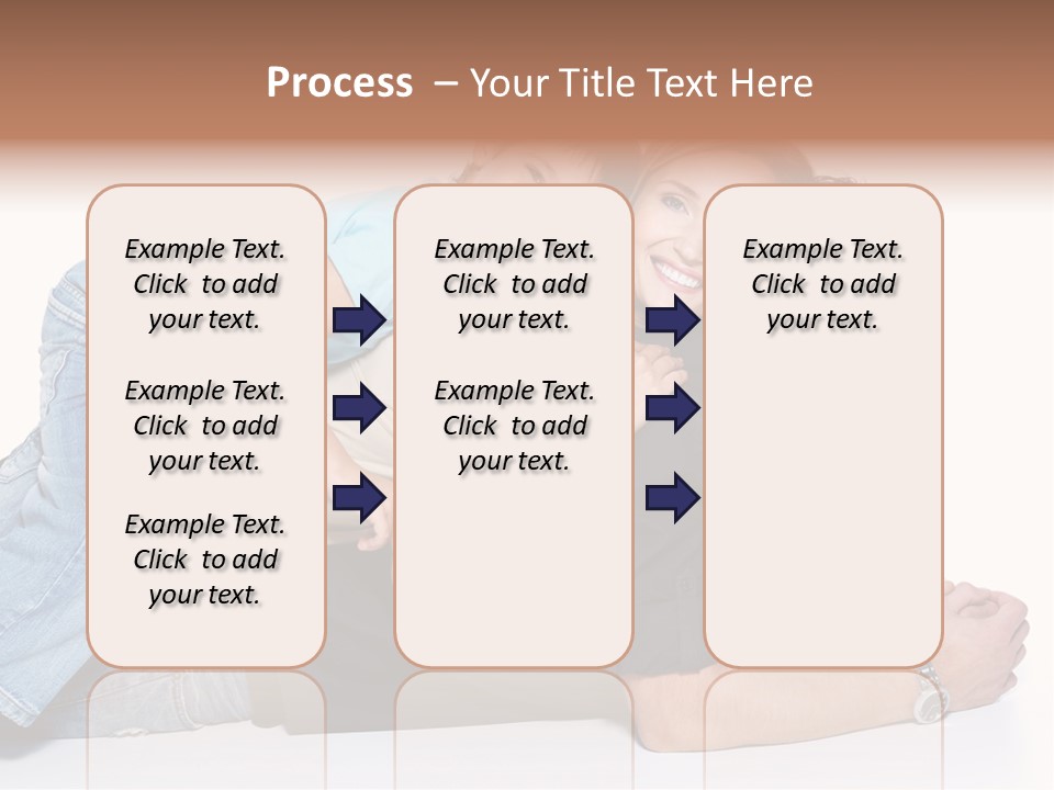 Parent Love Caucasian PowerPoint Template
