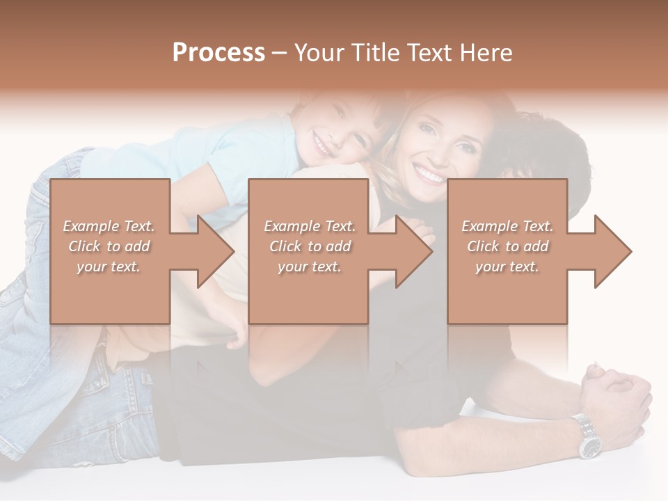 Parent Love Caucasian PowerPoint Template