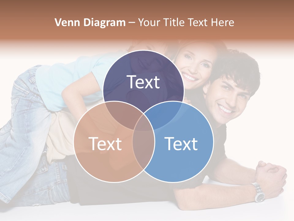 Parent Love Caucasian PowerPoint Template