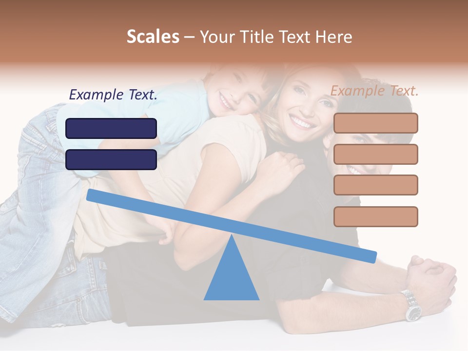 Parent Love Caucasian PowerPoint Template