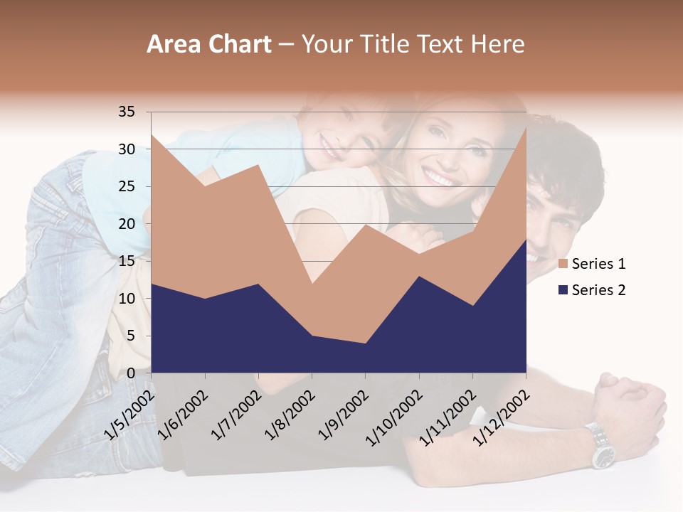 Parent Love Caucasian PowerPoint Template