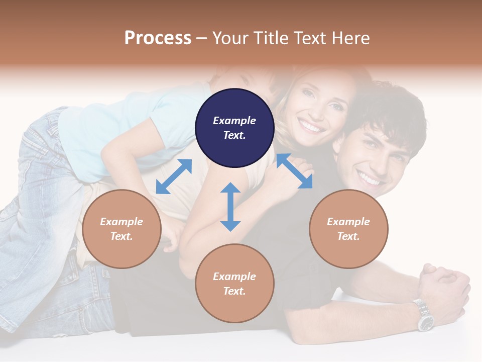 Parent Love Caucasian PowerPoint Template