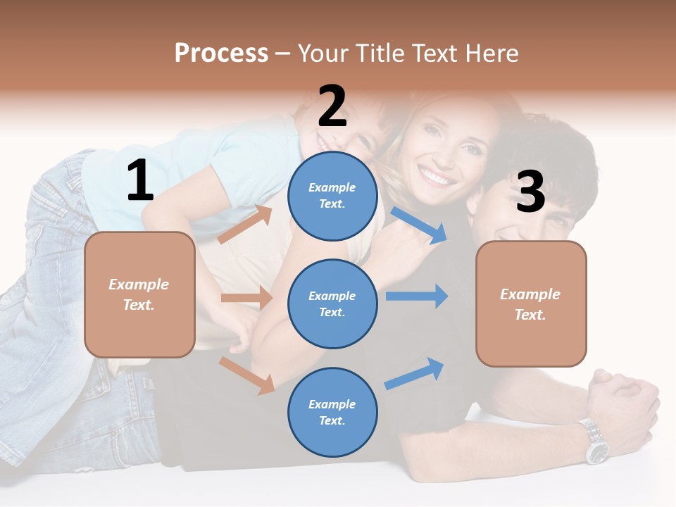 Parent Love Caucasian PowerPoint Template