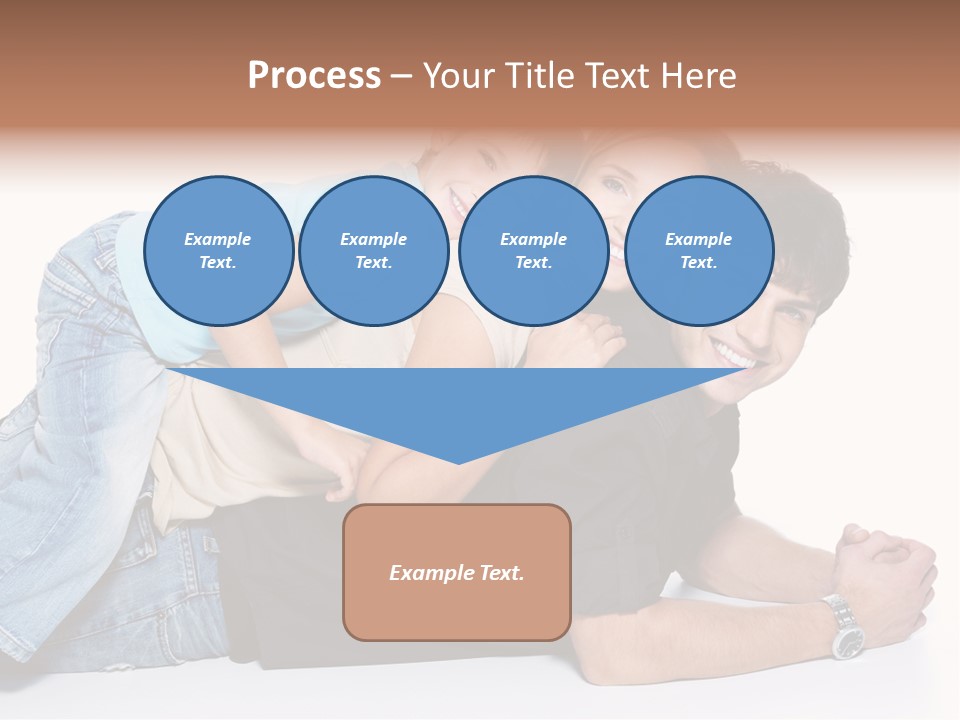 Parent Love Caucasian PowerPoint Template