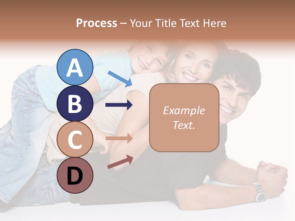 Parent Love Caucasian PowerPoint Template
